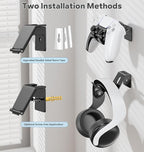 OIVO Controller & Headset Wall Mount Holder Stand, Foldable Headphone Stand - Image 4