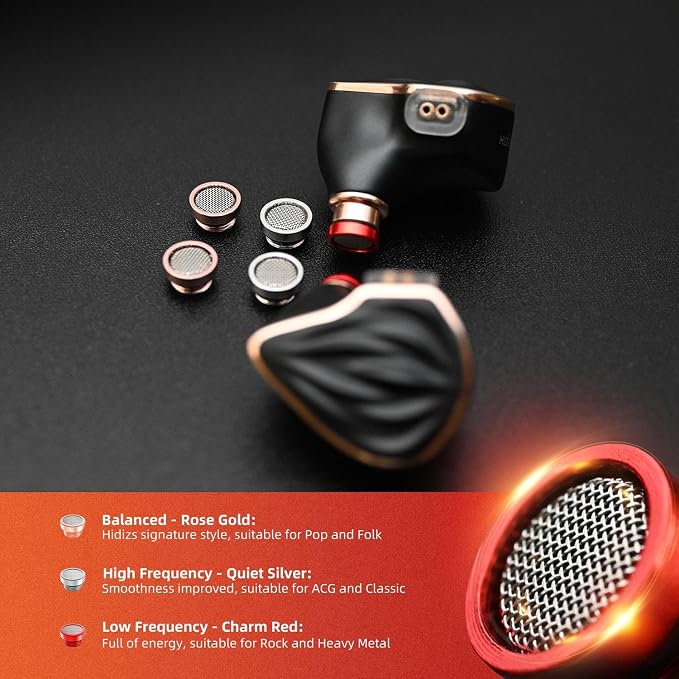 MS3 in-Ear Monitors, 2BA+1DD Hybrid IEM Wired Earphones, Includes 3 Pneumatic - Image 5
