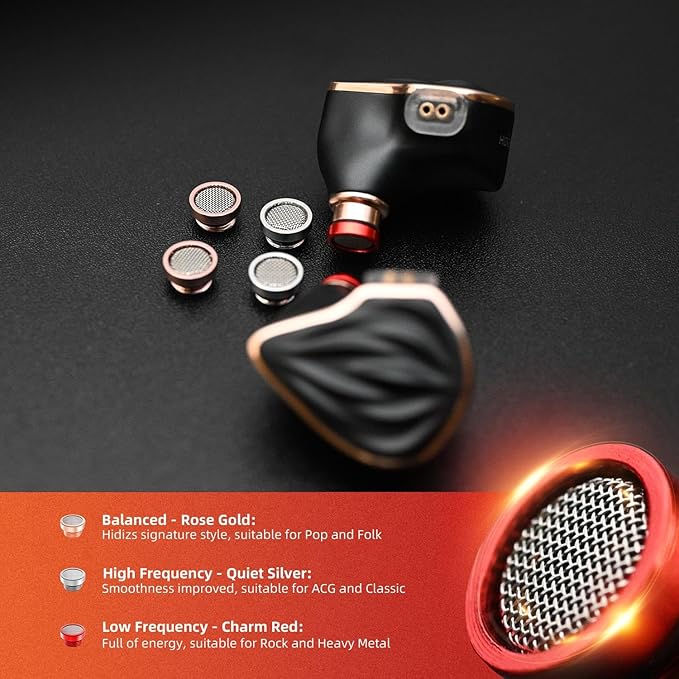 MS3 in-Ear Monitors, 2BA+1DD Hybrid IEM Wired Earphones, Includes 3 Pneumatic - Image 4
