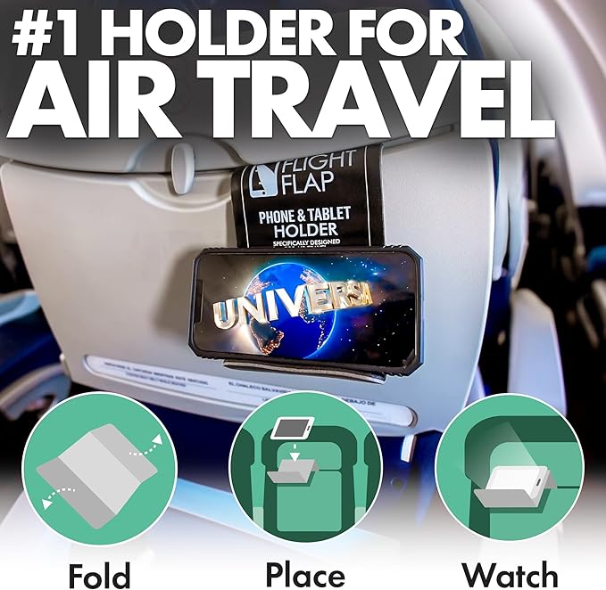 Airplane Phone Holder, Flexible Cell Phone Holder, Folding Cellphone Stand - Image 2