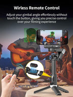 Gimbal Stabilizer for Smartphone, 4 in 1 Phone Gimbal w/360° Rotation for - Image 5
