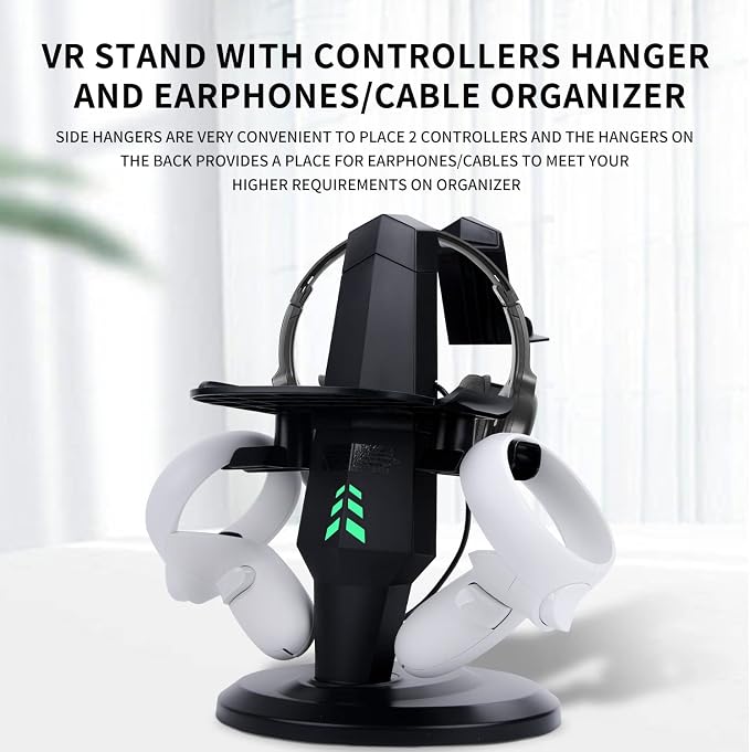 TechKen Charging Stand for Meta Quest 2, VR Headset Charging Dock for Quest 2 - Image 2