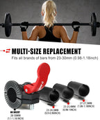 Pro Barbell Clips 1 inch Barbell Clamps 0.9-1.18inch Quick Release Weight Clips - Image 4