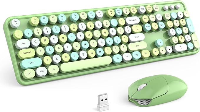 KNOWSQT Wireless Keyboard and Mouse Combo, USB Receiver Plug and Play, by KNOWSQTKeyboardMouse