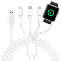 4 in 1 Watch & Phone Charger Cable, Fast Magnetic Cable USB Type C by top-up