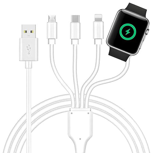 4 in 1 Watch & Phone Charger Cable, Fast Magnetic Cable USB Type C by top-up