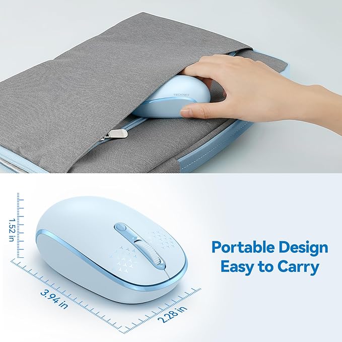 TECKNET Wireless Mouse, 2.4G Quiet Computer Mouse - Image 3