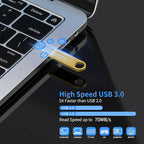 USB 3.0 Flash Drive 64GB 2 Pack, Wooolken High Speed USB 3.0 Thumb Drives Sleek - Image 2
