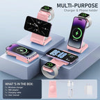 Magnetic Wireless Charger Stand, 3 in 1 Foldable Wireless Charging Station - Image 2