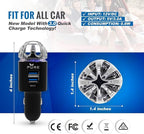 Car Air Purifier Premium Air Ionizer & Car Charger Accessory w Dual USB Ports - Image 4