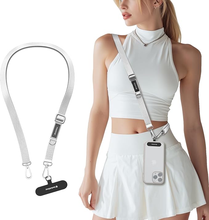 SWITCHEASY 20mm Adjustable Crossbody Phone Strap Compatible by SwitchEasy