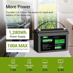 HQST LiFePO4 Battery 100ah Lithium Battery, 12V Lithium Iron Phosphate Battery - Image 6