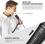 TONOR K1 Vocal Microphone for Singing, Dynamic Handheld Wired Karaoke Mic - Image 4