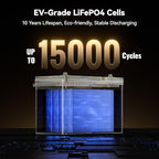 Power Queen 12V 125Ah Group 27 Bluetooth LiFePO4 Battery, 1600Wh Energy Lithium - Image 9