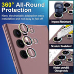 for Samsung Galaxy S22 Ultra Camera Lens Protector, Individual Metal Ring - Image 3