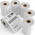 6 Rolls 4" x 6" Direct Thermal Printer Label, 250 Labels/Roll, Total 1500 by MultiLabel