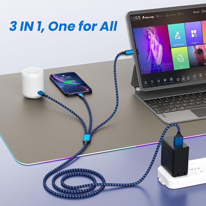 Multi Charging Cable, 3 in 1 Charging Cable - Image 5