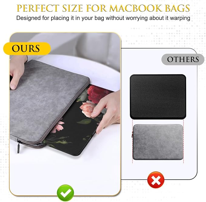JIKIOU 3 Pack Mouse Pad with Stitched Edge, Comfortable Mouse Pads with - Image 6