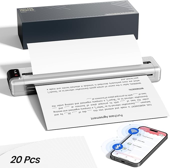 Phomemo Q302 Upgraded Portable Printers Wireless by Phomemo