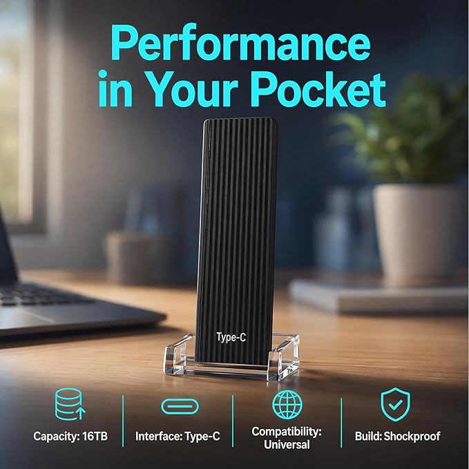 Tinycarry 16TB Large-Capacity Type-C Portable Mini SSD, Tinycarry 16TB External - Image 7