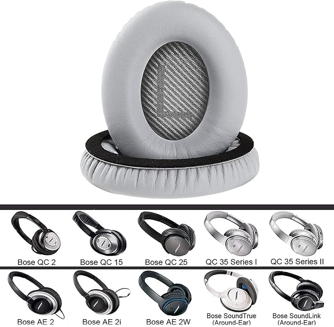 Ear Pads for Bose QuietComfort 35 ii/QC35/QC25/QC2/QC15/Ae2/Ae2i/Ae2w, - Image 2