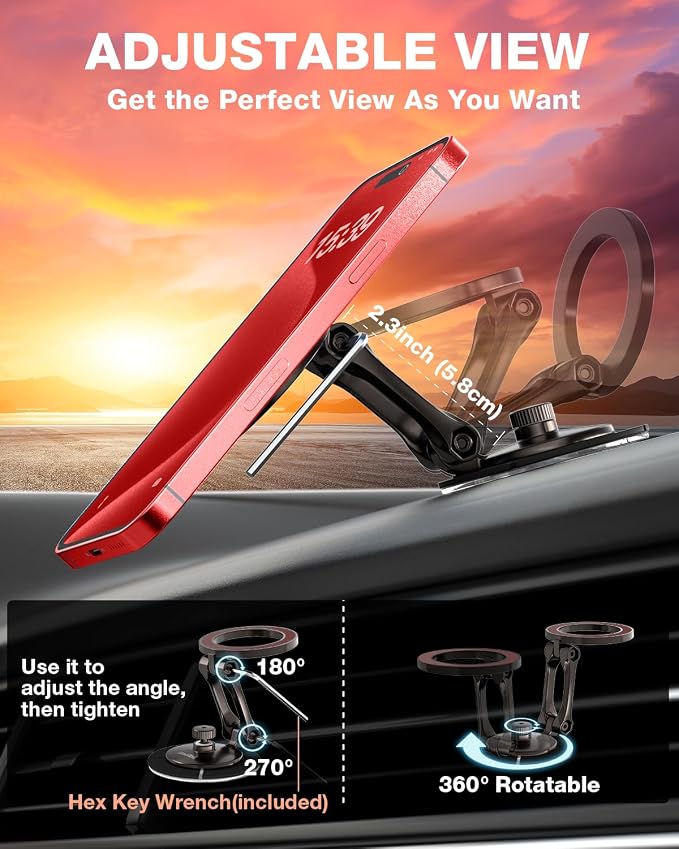 Smolink Tesla Phone Mount, All Metal Strong Magnet Magnetic Phone Holder - Image 7