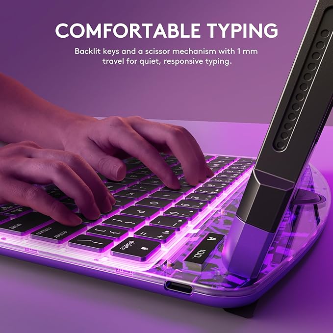 GUSGU Transparent Case with Wireless Keyboard only - Image 5
