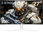 Z Z-EDGE 27 inch Curved Gaming Monitor, FHD 1080P 300Hz 240Hz Computer Monitor by ZZ-EDGE
