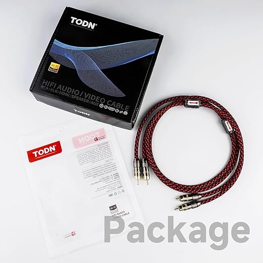 TODN Audiophile RCA to RCA Audio Cable Stereo RCA Cord - Image 8