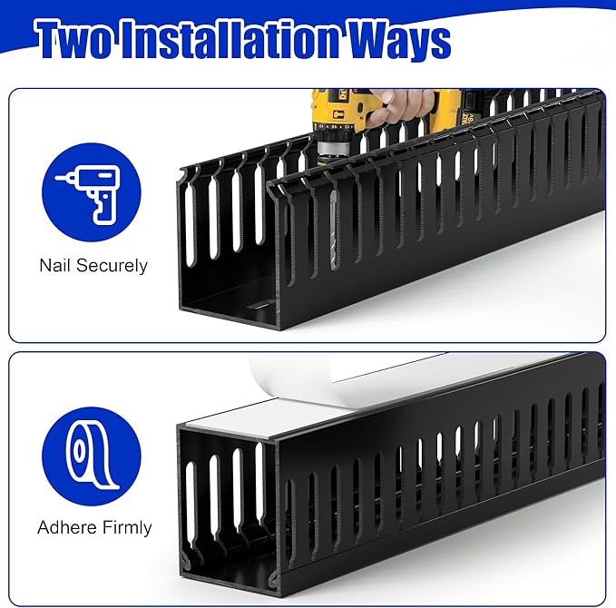 ZhiYo 99in Professional Server Rack Cable Management Raceway, H2in x W2in Cable - Image 6