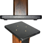 Speaker Stands Wood Grain 28 Inch Universal Floor Speaker Stands Pair Heavy - Image 9