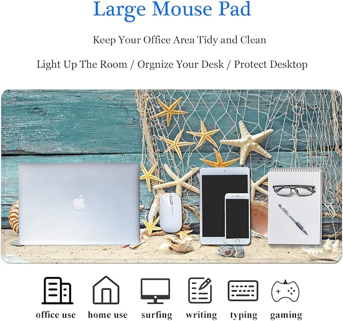RTGGSEL 31.5x11.8 Inch Non-Slip Long Extended Large Gaming Mouse Pad - Image 7
