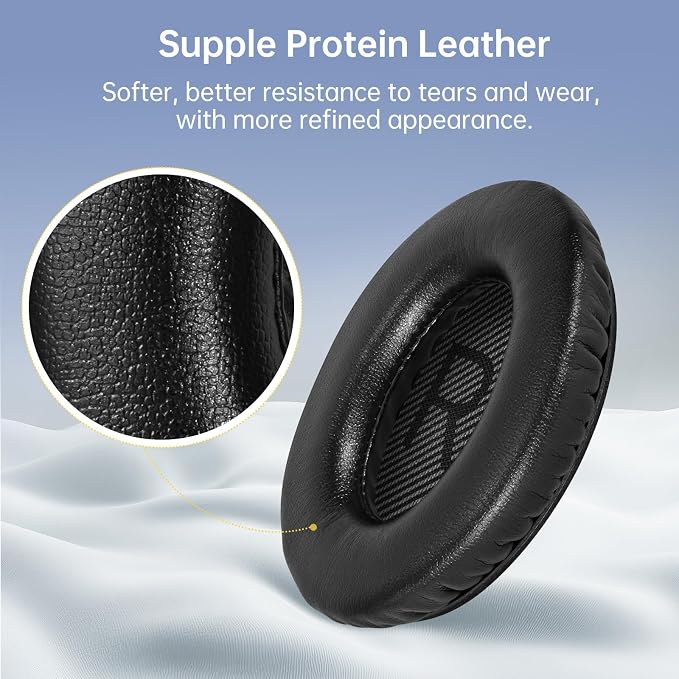 Aurivor Replacement Ear-Pads for Bose Quiet-Comfort QC 35 25 15 2 Headphones - Image 4