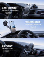 Lamicall Car Phone Holder Mount 360° Rotation Phone Holders - Image 2