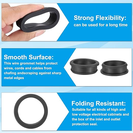 PATIKIL 46.6mm / 1-13/16 Inch Drill Hole, 1-9/16 Inch ID Rubber Grommets - Image 3