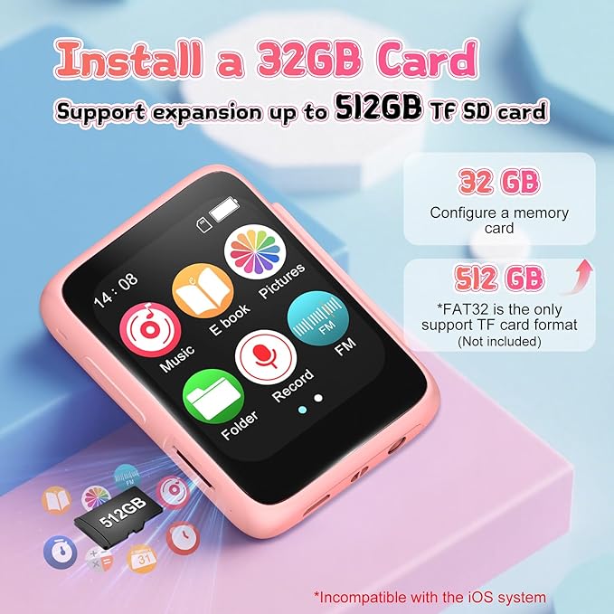 Kids Bluetooth MP3 Player with Speaker，Christmas Birthday Gift - Image 3
