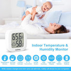 Vaikby Indoor Thermometer 2Pack, Humidity Gauge Meter Digital Hygrometer Room - Image 2