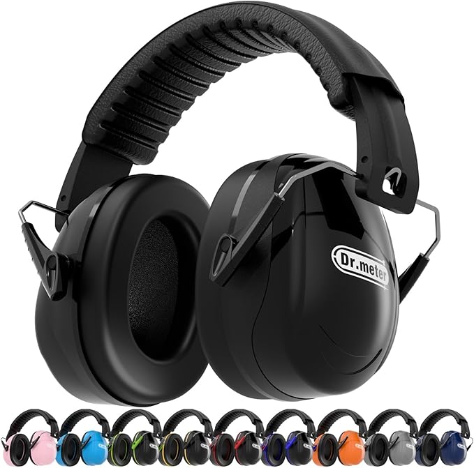 Dr.meter Hearing Protection Ear Muffs, SNR31dB Noise Cancelling Headphones by Drmeter