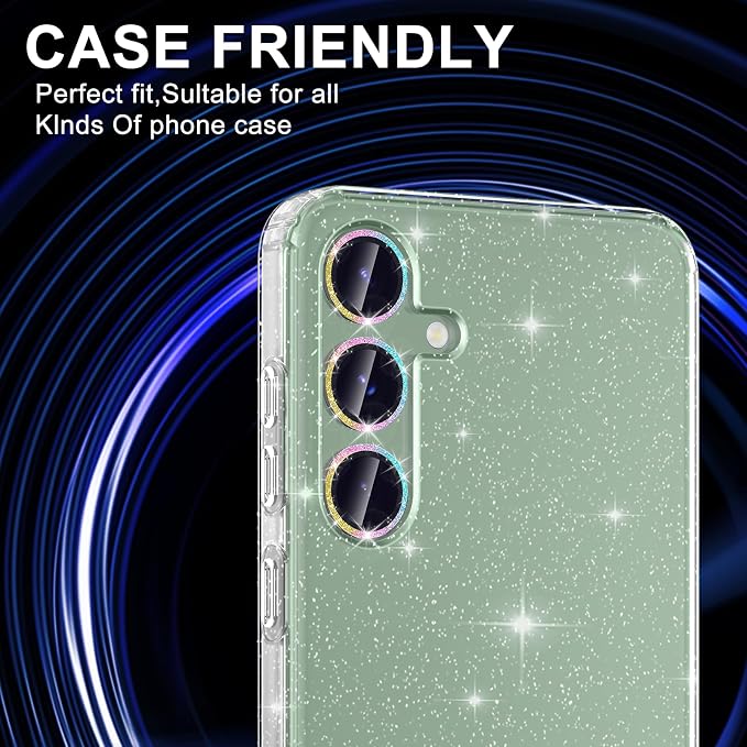 for Samsung Galaxy S24 FE Camera Lens Protector, Individual Metal Ring Tempered - Image 5