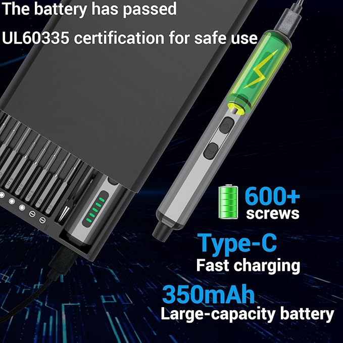 Mini Electric Screwdriver Set for Phone Watch Electronics PC Glasses - Image 8