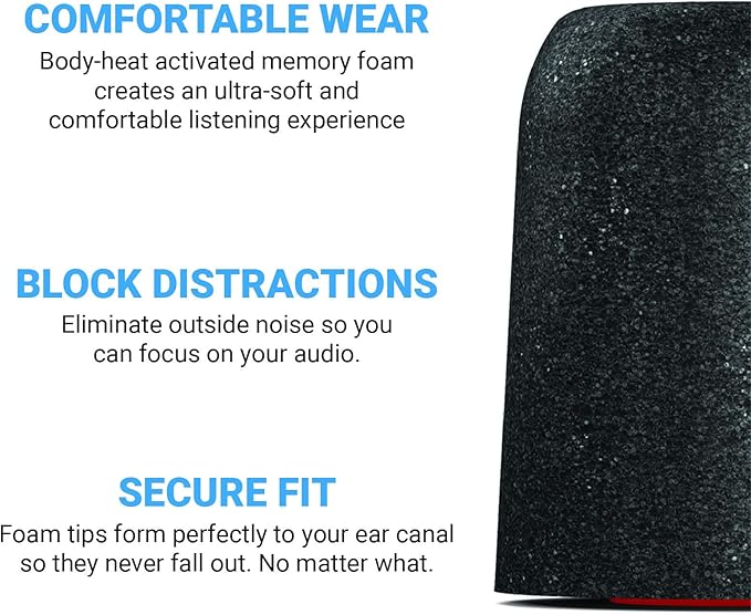 Comply Memory Foam Replacement Ear Tips - Image 3