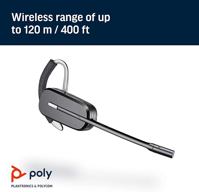 Plantronics - CS540 Wireless DECT Headset - Single Ear Convertible - Connects - Image 6