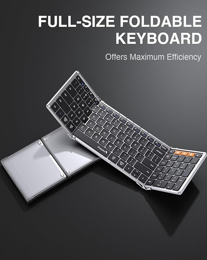 ProtoArc Foldable Bluetooth Keyboard, XK01 Full-Size Portable Keyboard - Image 9