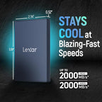 Lexar 4TB Armor 700 Portable SSD, USB 3.2 Gen 2x2, IP66 Water & Dust Resistance - Image 3