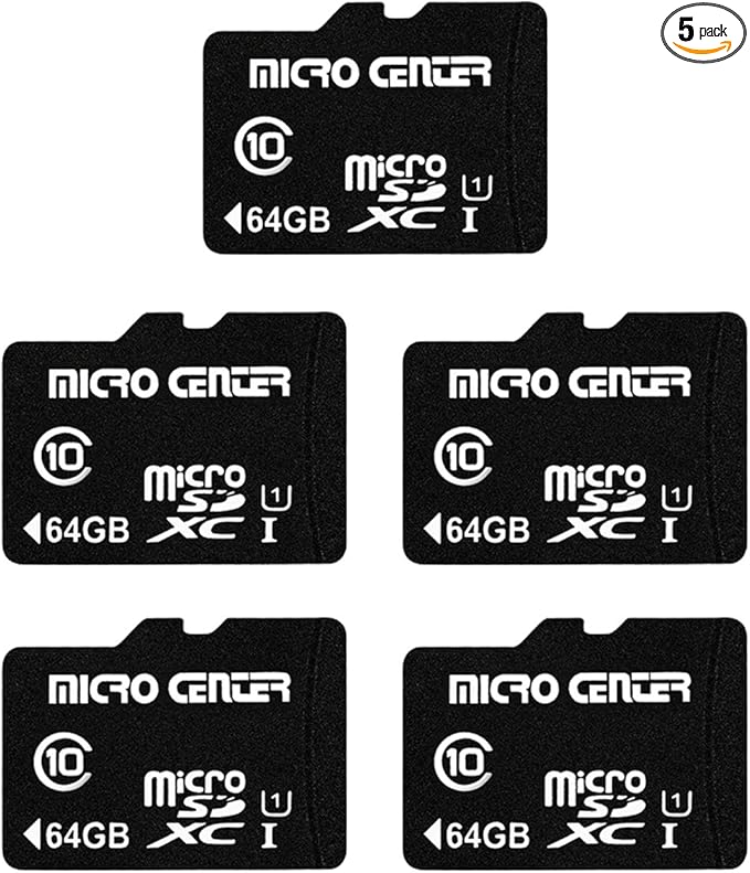 Micro Center 64GB Class 10 MicroSDXC Flash Memory Card by MICROCENTER