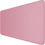 Large Mouse Pad with Stitched Edges, Durable Non-Slip Natural Rubber Base by Hsmienk