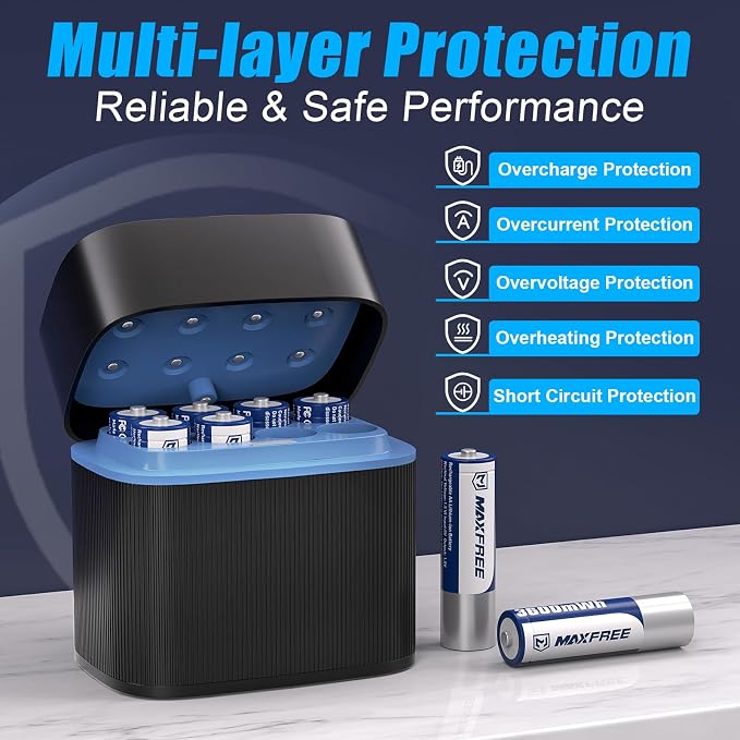Maxfree Rechargeable AA Batteries Lithium - Image 6