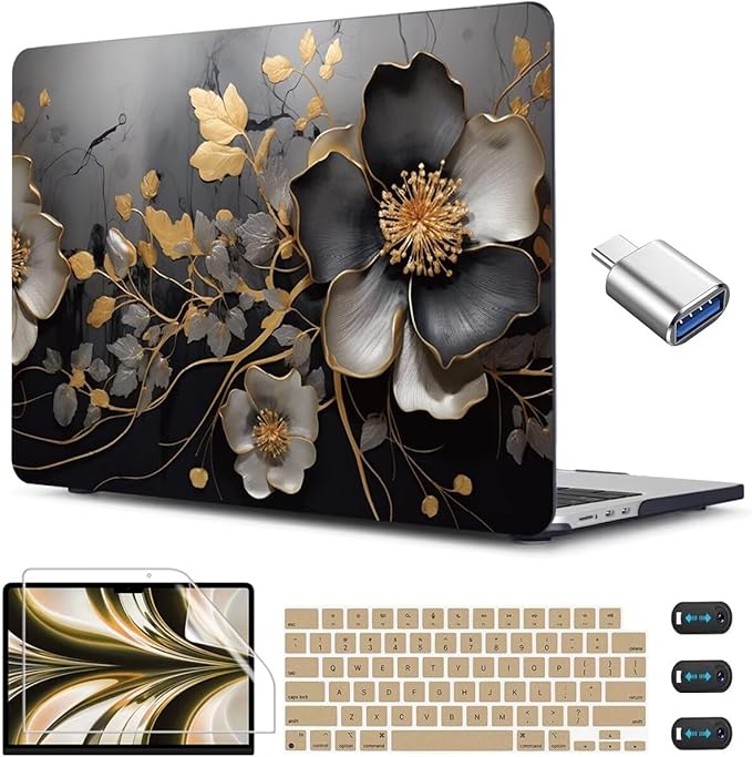 CISSOOK Compatible with MacBook Air 13.6 inch 2025 2024 2023 2022 Release M4 by CISSOOK