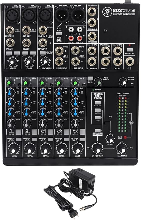 Mackie 802VLZ4, 8-channel Ultra Compact Mixer by Mackie