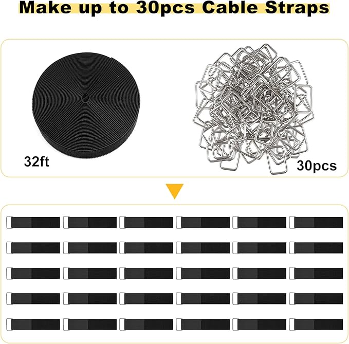 1.5"x32ft Hook and Loop Straps - Image 5